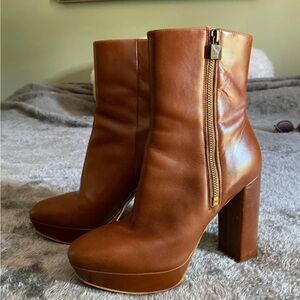 Michael Kors Leather Heeled Boots